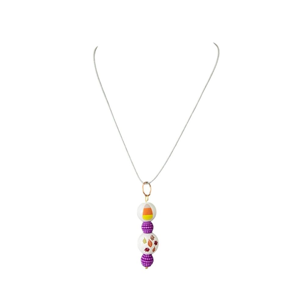 candy corn pendant necklace